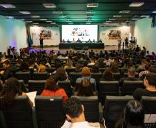  A Secretaria de Estado do Desenvolvimento Social e Família (Sedef) e o Conselho Estadual da Juventude, realizam a Conferência Estadual da Juventude, realizado no Setor de Educação Profissional e Tecnológico da UFPR. Foto: Roberto Dziura Jr/AEN