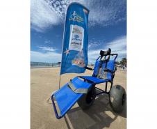 Lazer para todos: Praia Acessível faz 250 atendimentos na primeira semana