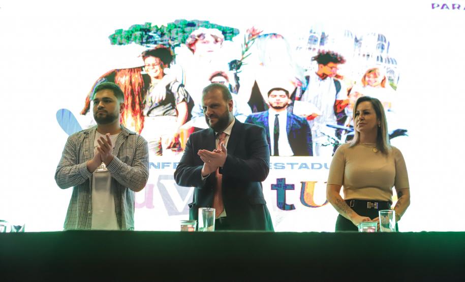 A Secretaria de Estado do Desenvolvimento Social e Família (Sedef) e o Conselho Estadual da Juventude, realizam a Conferência Estadual da Juventude, realizado no Setor de Educação Profissional e Tecnológico da UFPR. Foto: Roberto Dziura Jr/AEN