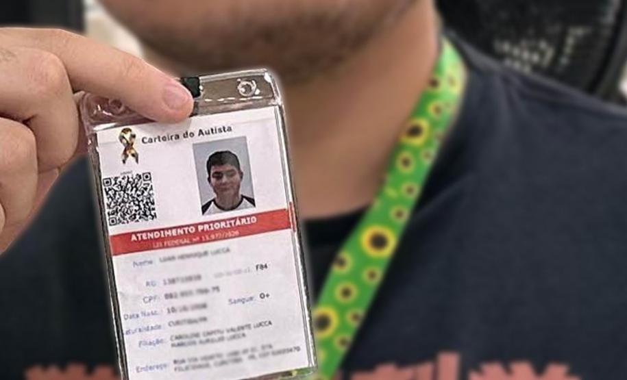 carteirinha do autista