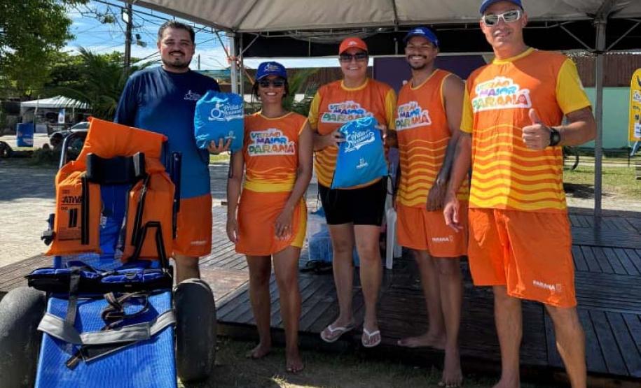 Lazer para todos: Praia Acessível faz 250 atendimentos na primeira semana